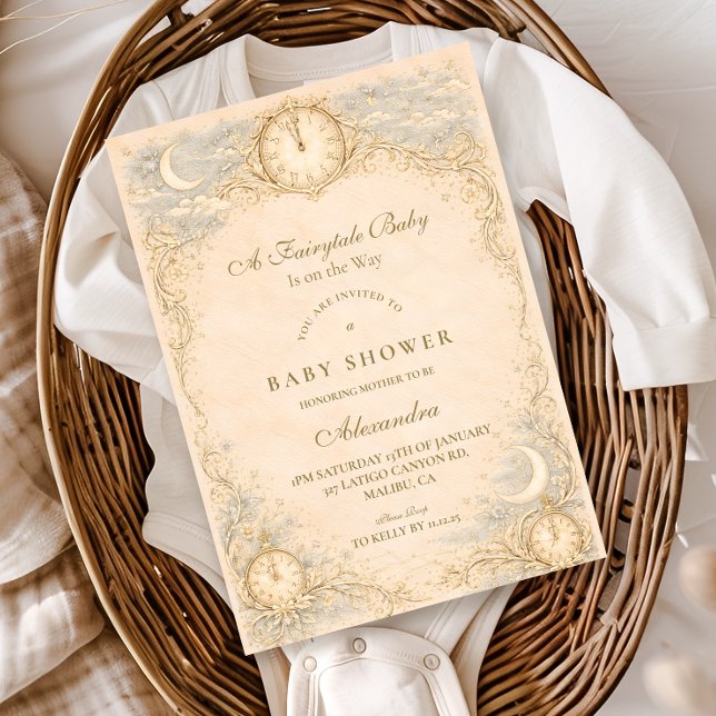 Whimsical Heirloom Baby Shower Invitation (Creator Uploaded)