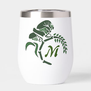 Whimsical Hooded Grasshopper Monogram