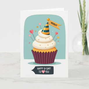 Whimsical Hooray Birthday Card