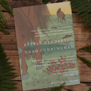 Whimsical Horse Wedding Invitations
