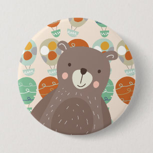 Whimsical Hot Air Balloons 7.5 Cm Round Badge
