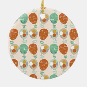 Whimsical Hot Air Balloons Ceramic Tree Decoration
