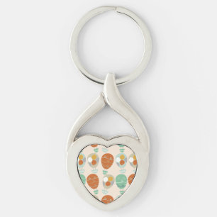 Whimsical Hot Air Balloons Key Ring