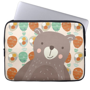 Whimsical Hot Air Balloons Laptop Sleeve