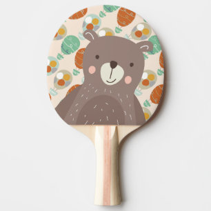Whimsical Hot Air Balloons Ping Pong Paddle