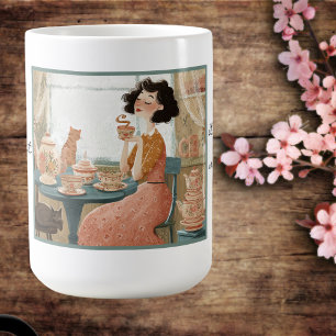 Whimsical humour tea lover mug. coffee mug