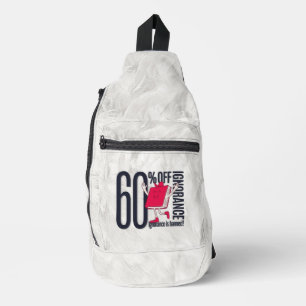 Whimsical Ignorance Is Banned Educational  Sling Bag