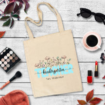Whimsical Inky Wildflowers Stylish Teachers Gift