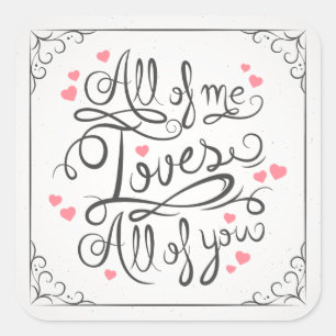 Whimsical Inspirational Love Quote Sticker Seal