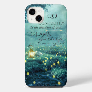 Whimsical Inspiring Dreams Quote iPhone 14 Plus Case