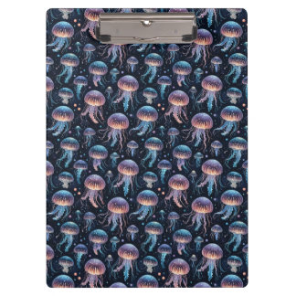 Whimsical Jellyfish Pattern Clipboard