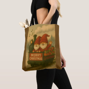 Whimsical Jolly Gnomes Musical Express Tote Bag