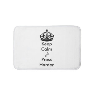 Whimsical Keep Calm Toilet Mat