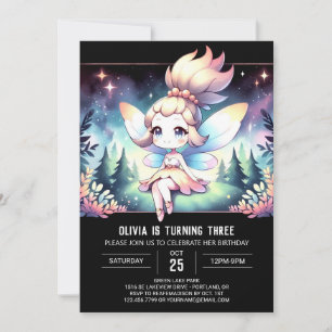 Whimsical Kids Fairy Birthday Invitation