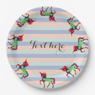 Whimsical Kids Party Custom Paper Plates