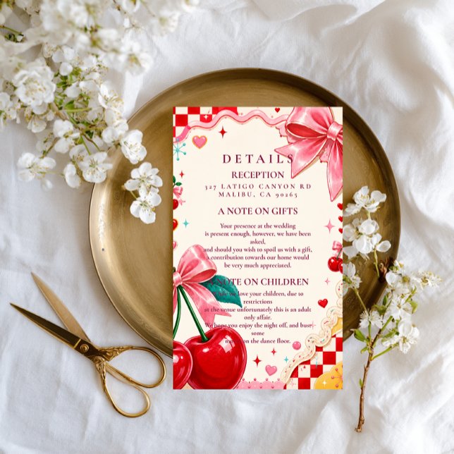 Whimsical Kitschy Wedding Enclosure Card (Creator Uploaded)