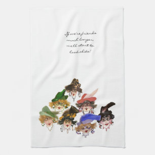 Whimsical Ladies Kitchen Towel