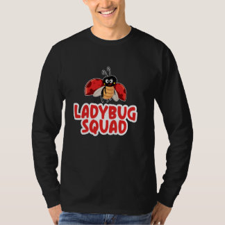 Whimsical Ladybug Quad Kawaii Anime Bugs T-Shirt