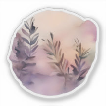 Whimsical Lavender Leaves