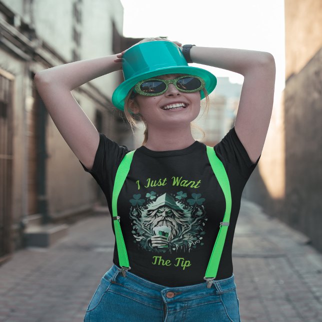 Whimsical Leprechaun Savouring A Brew T-Shirt (Creator Uploaded)