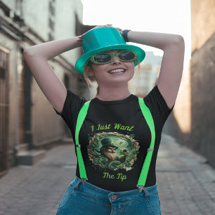 Whimsical Leprechaun Savouring A Pint T-Shirt