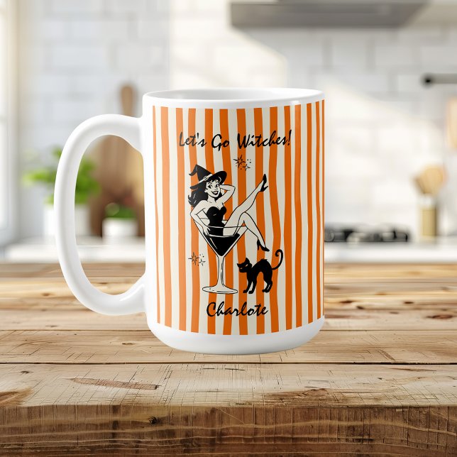 Whimsical Let's Go Witches Halloween Bachelorette Coffee Mug (Creator Uploaded)