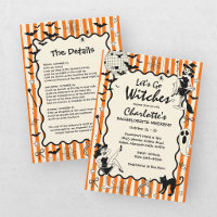 Whimsical Let's Go Witches Halloween Bachelorette