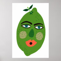 Whimsical Lime Art