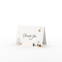 Whimsical Little Boo Halloween Thank You
