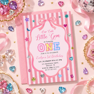 Whimsical Little Gem Birthday Invitation