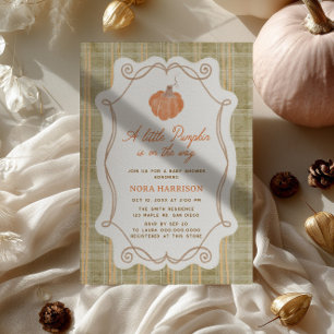 Whimsical Little Pumpkin Baby Shower Invitation