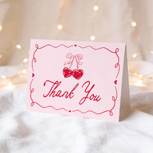 Whimsical Little Sweetheart Baby Shower Thank You Card