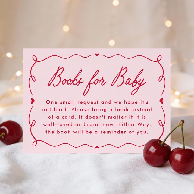 Whimsical Little Sweetheart Books for Baby Enclosure Card (Creator Uploaded)