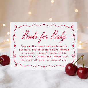 Whimsical Little Sweetheart Books for Baby Enclosure Card