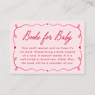 Whimsical Little Sweetheart Diaper Raffle Enclosure Card