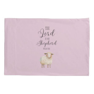 Whimsical Lord is My Shepherd Psalm 23:1 Pillowcase