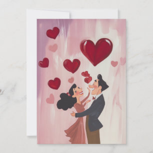 Whimsical Love in the Air Invitation