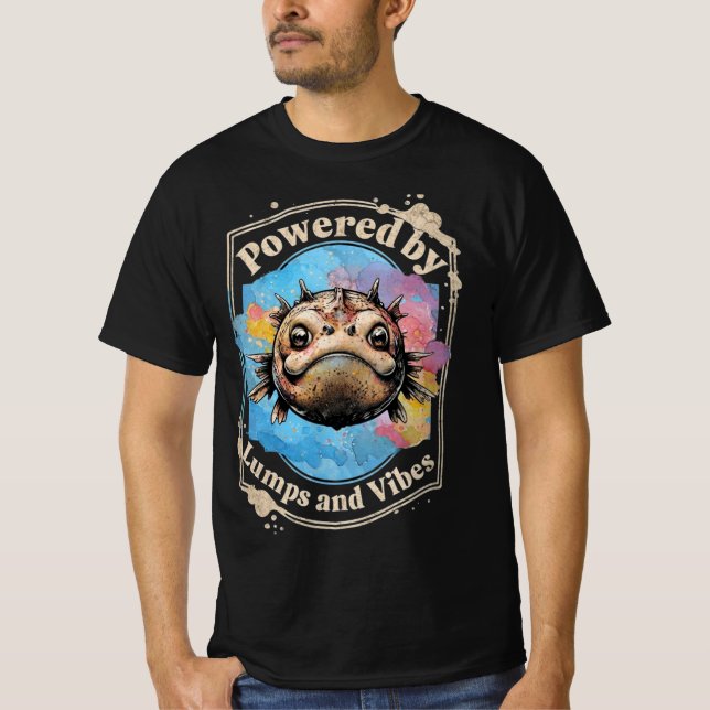 Whimsical Lumpfish Design T-Shirt (Front)