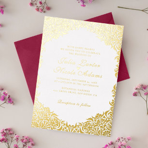 Whimsical Luxury Golden Floral Style Wedding