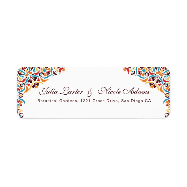 Whimsical Luxury Ivory Floral Style Border Wedding (Front)