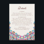 Whimsical Luxury Ivory Floral Style Border Wedding Enclosure Card<br><div class="desc">Beautiful Invitation to celebrate Special occasions and festivals comes with digital and E-invitation as per your request. We would love to replicate our designs to make multiple products like rsvp cards, labels envelopes, and more. Customisation is available for ready to print on request at info@shamaurcreatif@gmail.com. Look Forward to hearing from...</div>