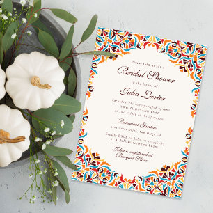Whimsical Luxury Ivory Floral Style Border Wedding Invitation