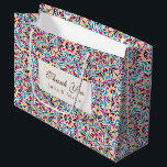 Whimsical Luxury Ivory Floral Style Border Wedding Large Gift Bag<br><div class="desc">Beautiful Invitation to celebrate Special occasions and festivals comes with digital and E-invitation as per your request. We would love to replicate our designs to make multiple products like rsvp cards, labels envelopes, and more. Customisation is available for ready to print on request at info@shamaurcreatif@gmail.com. Look Forward to hearing from...</div>