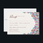 Whimsical Luxury Ivory Floral Style Border Wedding RSVP Card<br><div class="desc">Beautiful Invitation to celebrate Special occasions and festivals comes with digital and E-invitation as per your request. We would love to replicate our designs to make multiple products like rsvp cards, labels envelopes, and more. Customisation is available for ready to print on request at info@shamaurcreatif@gmail.com. Look Forward to hearing from...</div>