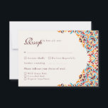 Whimsical Luxury Ivory Floral Style Border Wedding RSVP Card<br><div class="desc">Beautiful Invitation to celebrate Special occasions and festivals comes with digital and E-invitation as per your request. We would love to replicate our designs to make multiple products like rsvp cards, labels envelopes, and more. Customisation is available for ready to print on request at info@shamaurcreatif@gmail.com. Look Forward to hearing from...</div>
