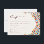 Whimsical Luxury Ivory Floral Style Border Wedding RSVP Card<br><div class="desc">Beautiful Invitation to celebrate Special occasions and festivals comes with digital and E-invitation as per your request. We would love to replicate our designs to make multiple products like rsvp cards, labels envelopes, and more. Customisation is available for ready to print on request at info@shamaurcreatif@gmail.com. Look Forward to hearing from...</div>