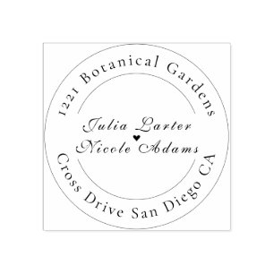 Whimsical Luxury Ivory Floral Style Border Wedding Rubber Stamp