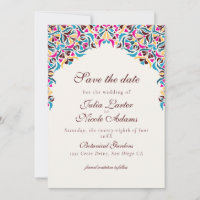 Whimsical Luxury Ivory Floral Style Border Wedding