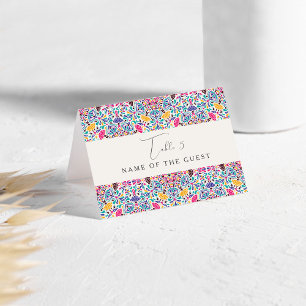 Whimsical Luxury Ivory Floral Style Border Wedding Table Number