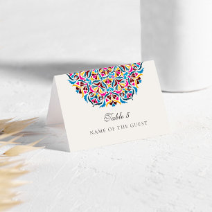 Whimsical Luxury Ivory Floral Style Border Wedding Table Number